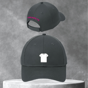 Plain White 'Tee' Hat