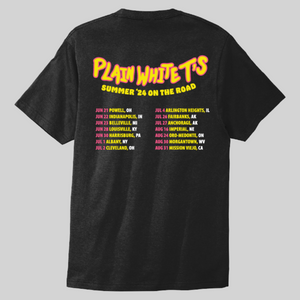 Plain White T's 2024 Tour T-Shirt Back