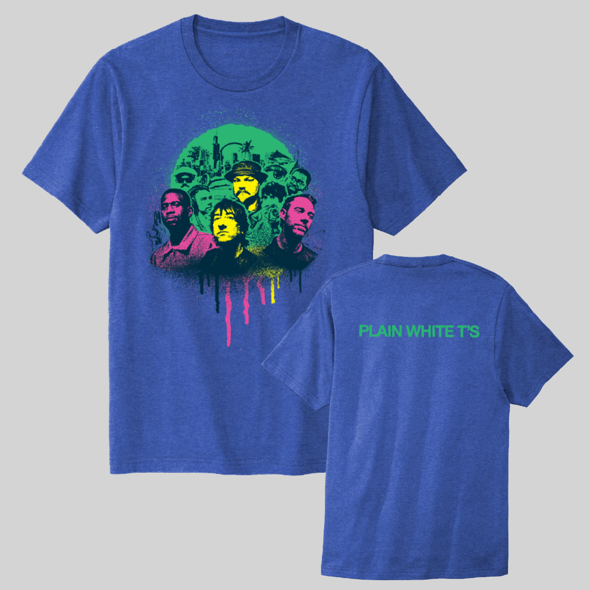 Plain White T's Band Collage T-Shirt Both