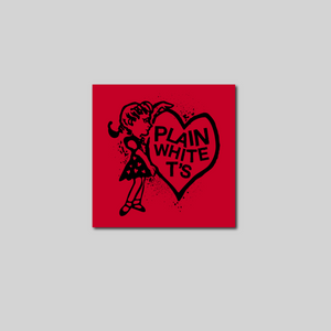 Plain White T's Girl Heart Decal 