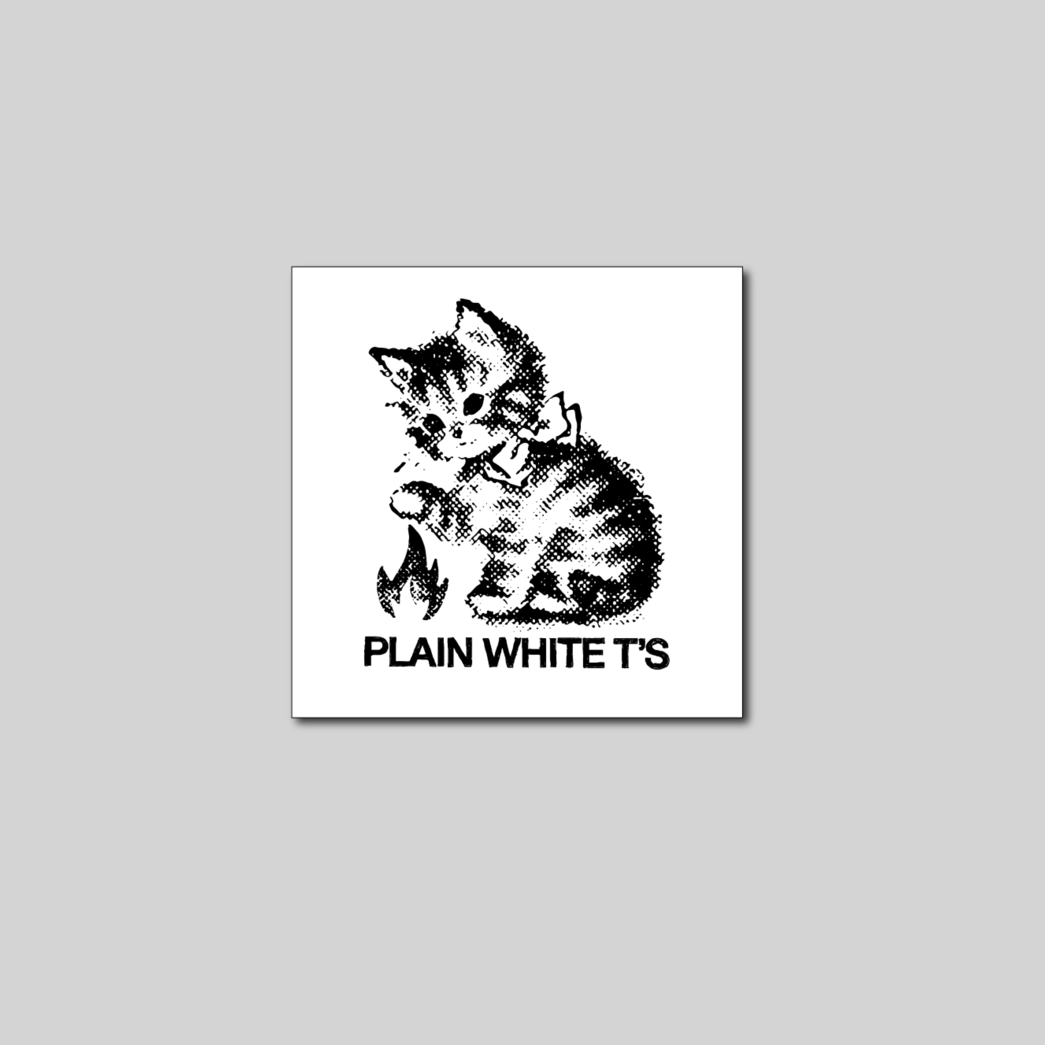 Plain White T's Kitty Decal
